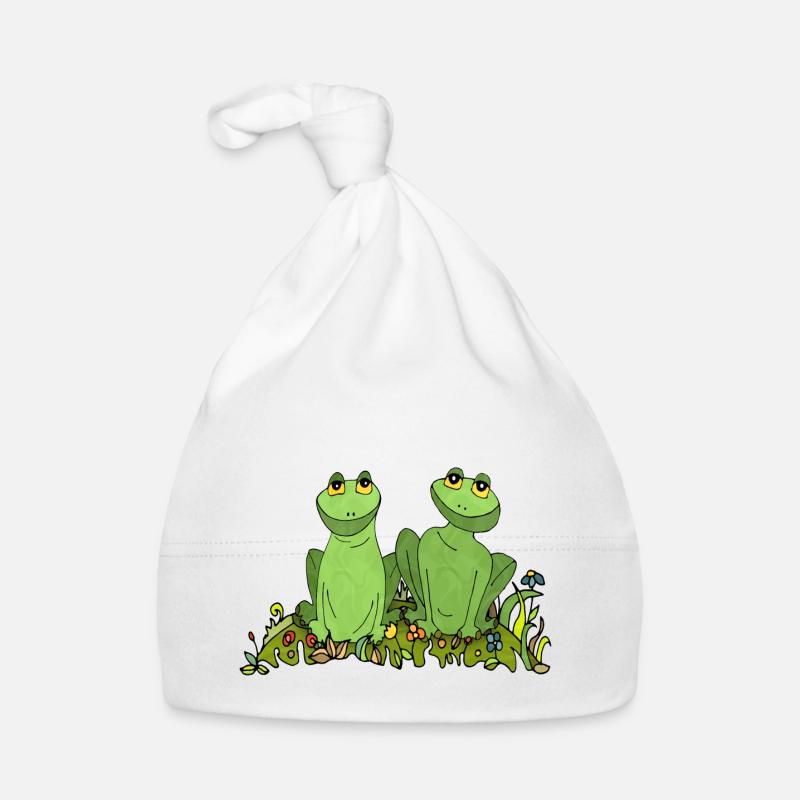 Frogs Organic Baby Cap