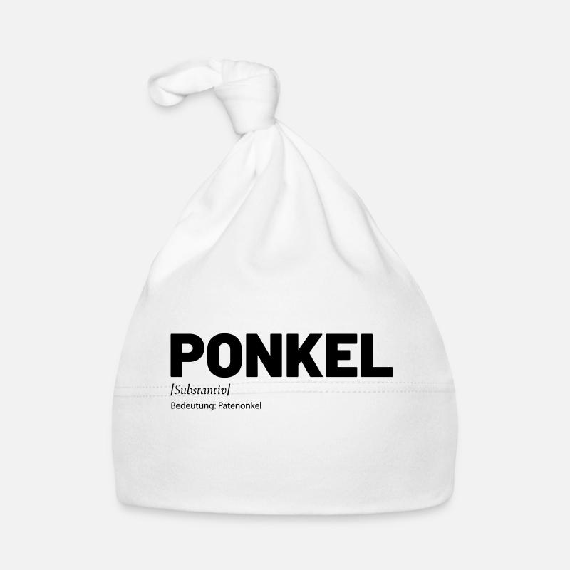 Ponkel Patenonkel Onkel Baby Bio-Mütze