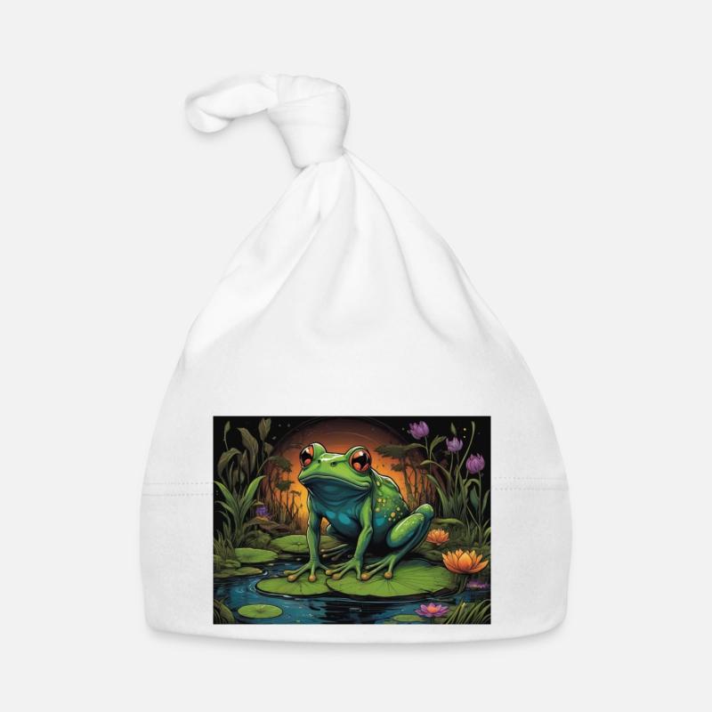 Frosch Baby Bio-Mütze
