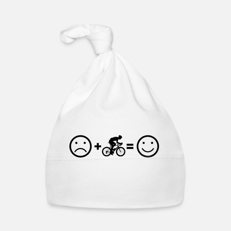 Vélo de route pour hommes Vélo de route Vélo de route Cyclisme sur route - Bonnet bio Bébé - blanc