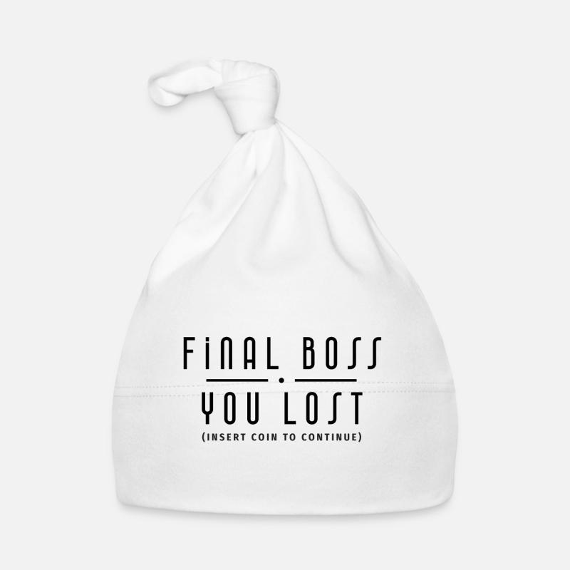 Final Black Gamer Version Organic Baby Cap