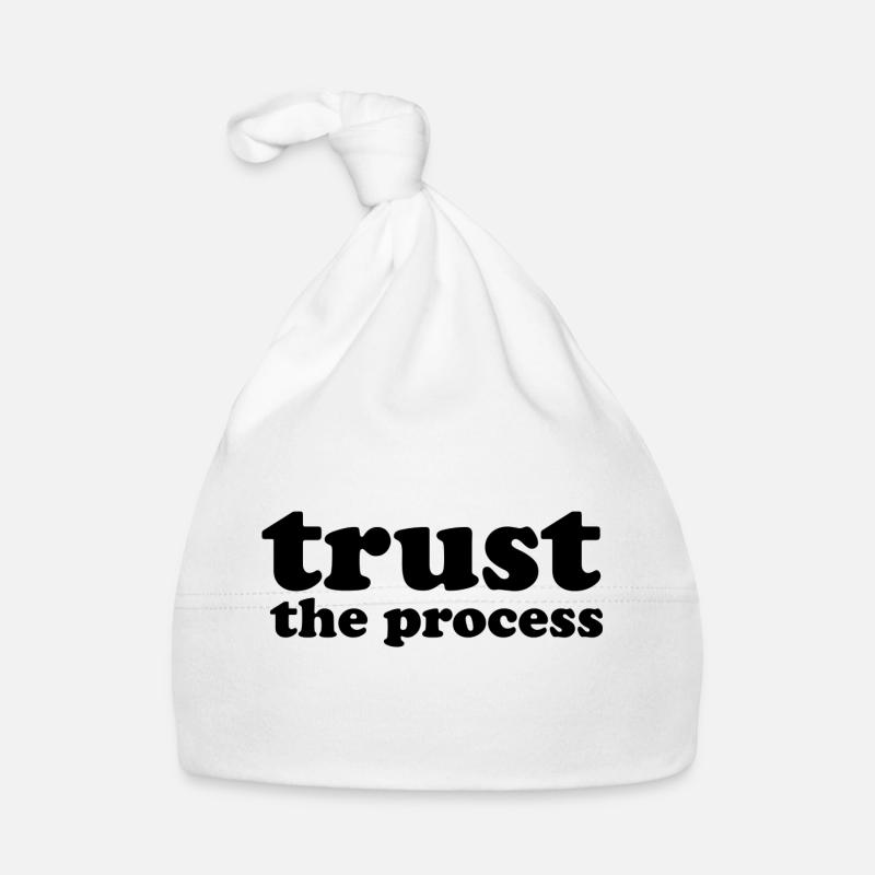 Trust the process - Bonnet bio Bébé - blanc