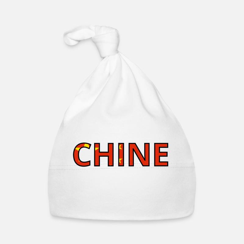 Drapeau Chine Bonnet bio Bébé