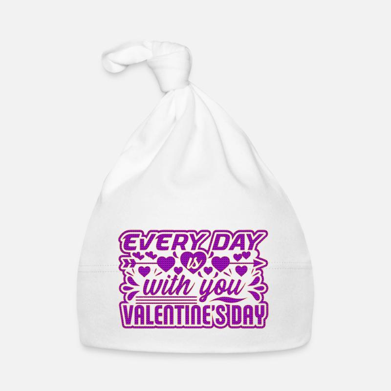 Aimez-moi la Saint-Valentin Joyeux Valentin Saint-Valentin Bonnet bio Bébé
