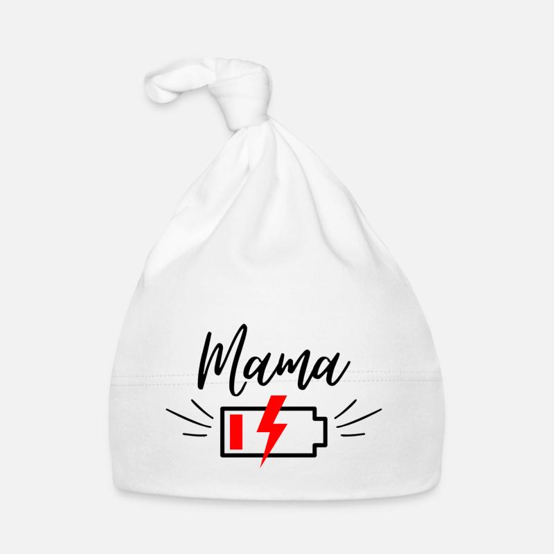 Mama Power Empty (black) Baby Bio-Mütze