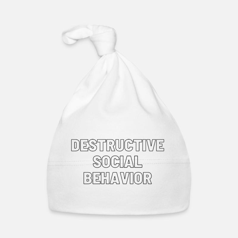 DESTRUCTIVE SOCIAL BEHAVIOR Organic Baby Cap