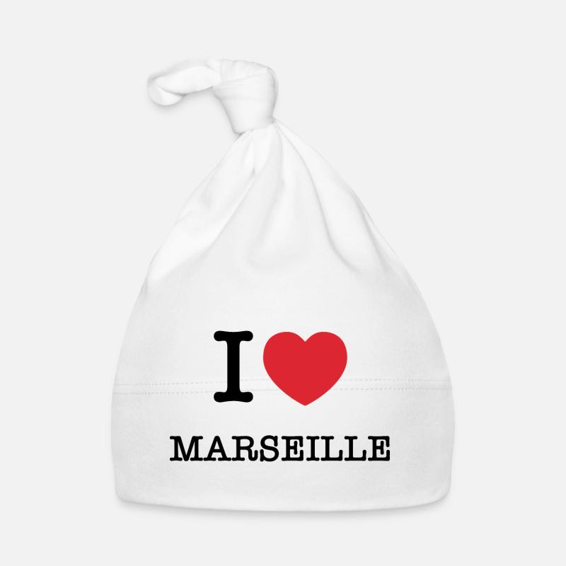 Ich liebe Marseille | Marseille | I Herz Marseille Baby Bio-Mütze