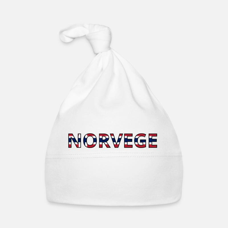 Drapeau Norvège Bonnet bio Bébé