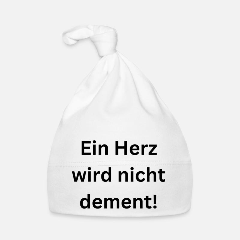 Ein Herz wird nicht dement Baby Bio-Mütze