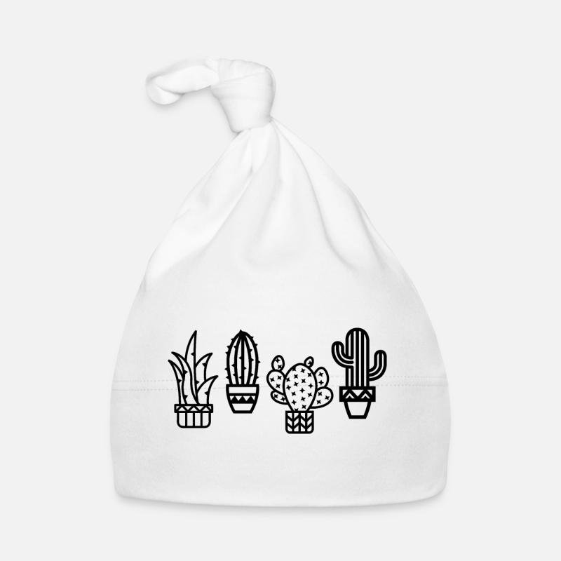 cactus mignon plantes d’intérieur botanique bande dessinée dessin animé Bonnet bio Bébé