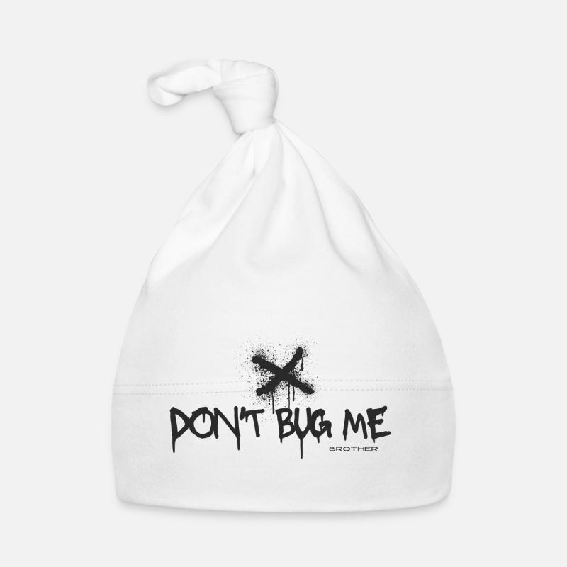 Don't Bug me - Baby Bio-Mütze - Weiß