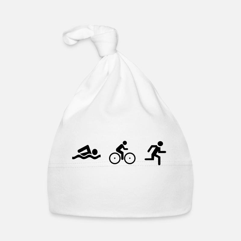 triathlon - Baby Bio-Mütze - Weiß