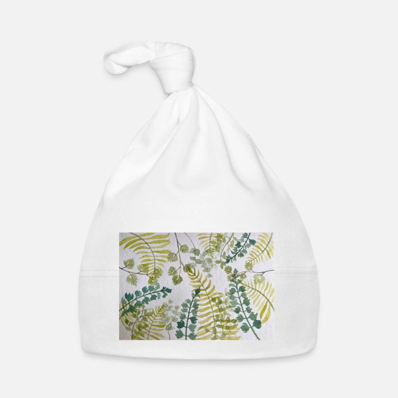 motif de feuillage Bonnet bio Bébé