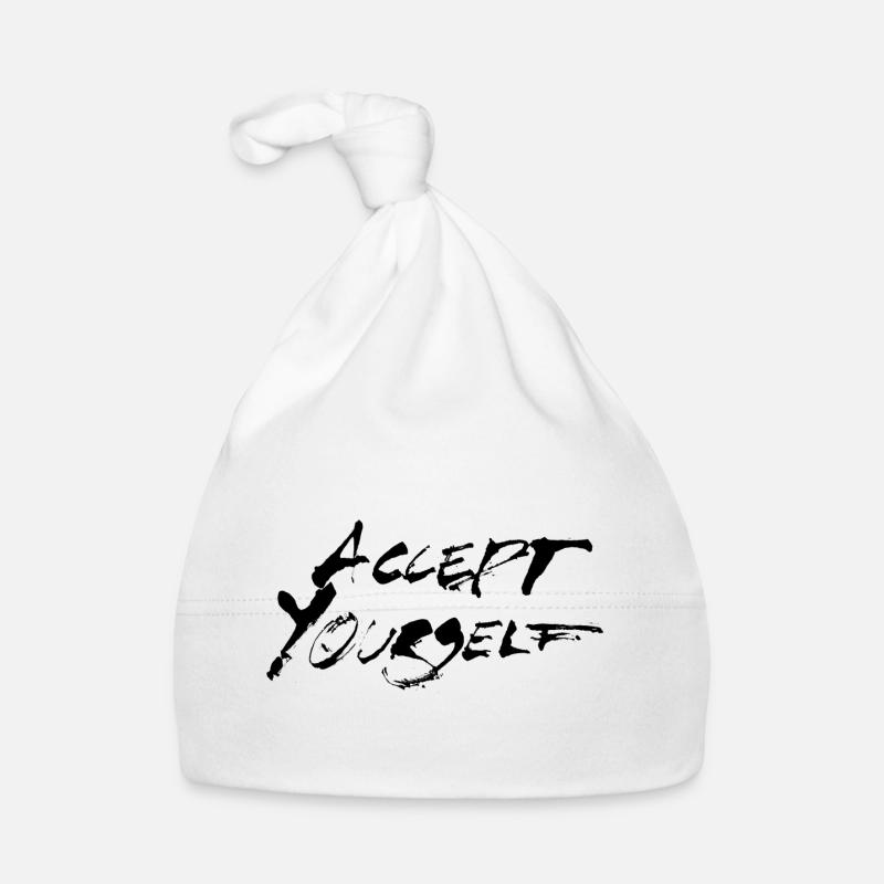 Acceptez-vous noir Bonnet bio Bébé