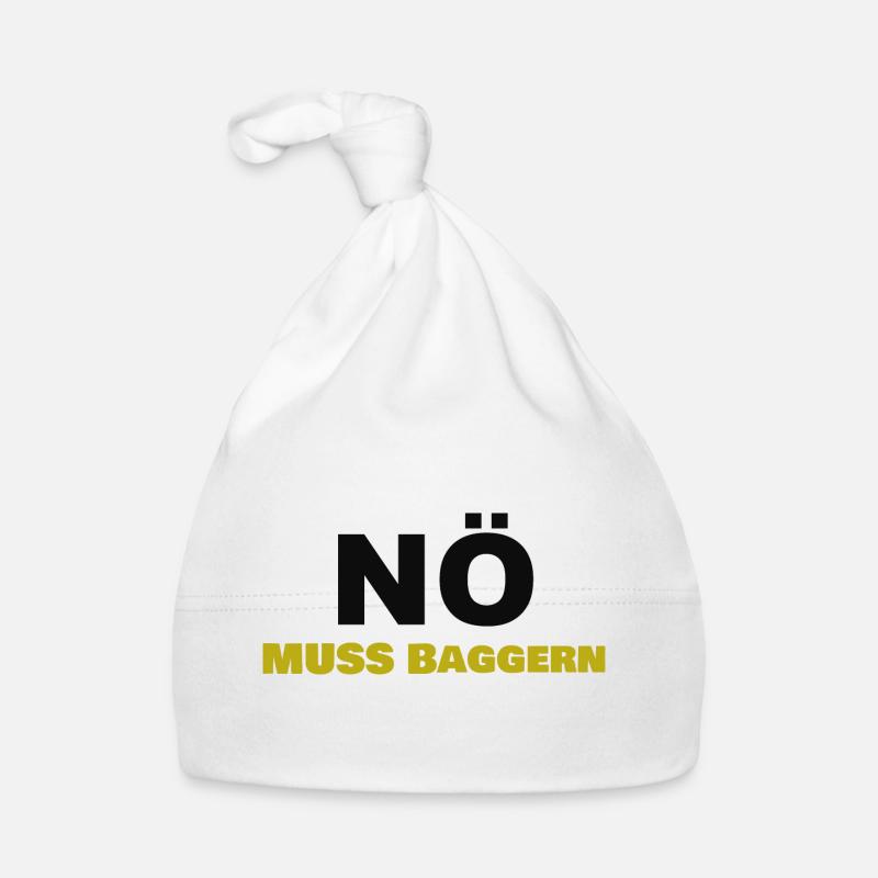 Nö Muss Baggern Baby Bio-Mütze