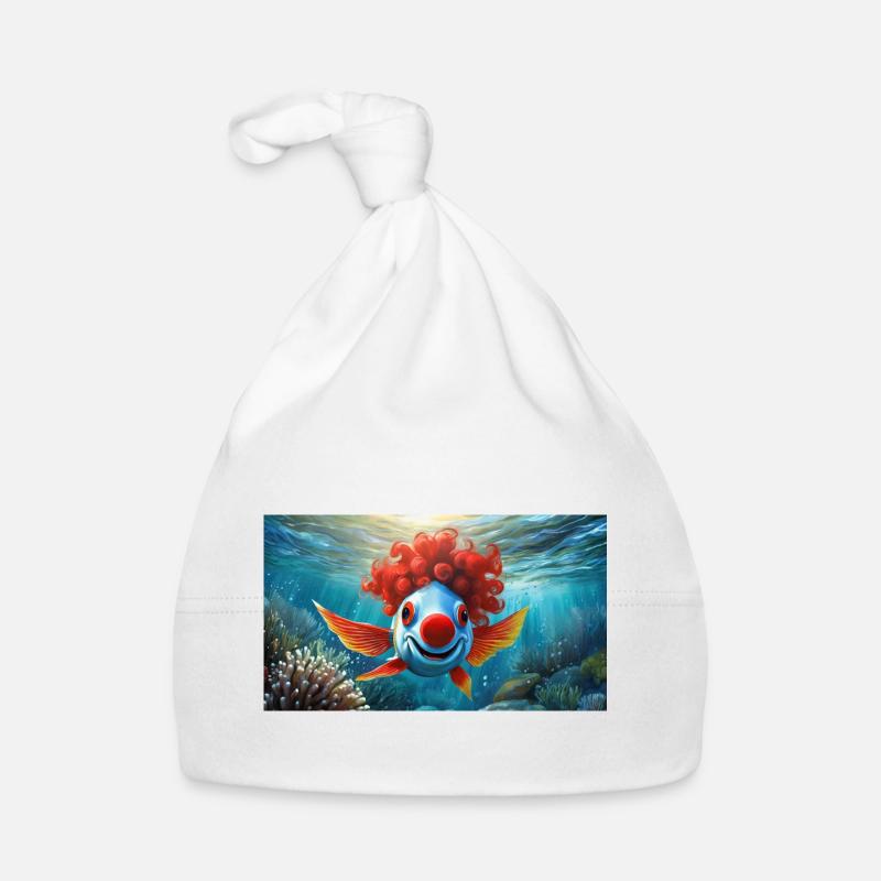 Jeu de mots ambigu sur l’expression allemande - Clownfisch Bonnet bio Bébé