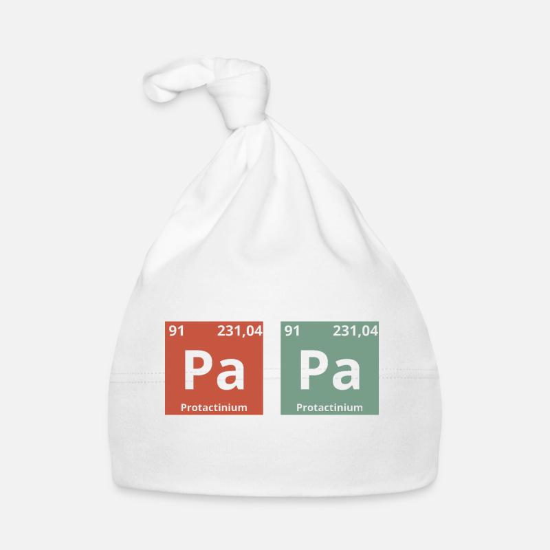 Dad Periodic Table Organic Baby Cap