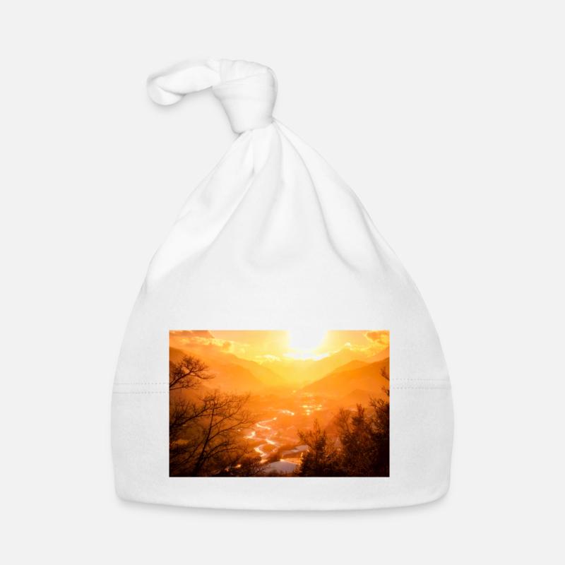 VALLÉE D’OR - Bonnet bio Bébé - blanc
