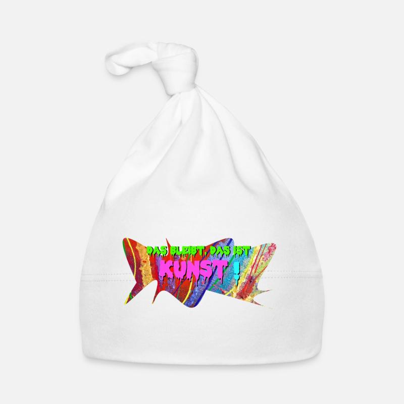 Ça reste, c’est de l’art ! coloré, NettsFetz Bonnet bio Bébé