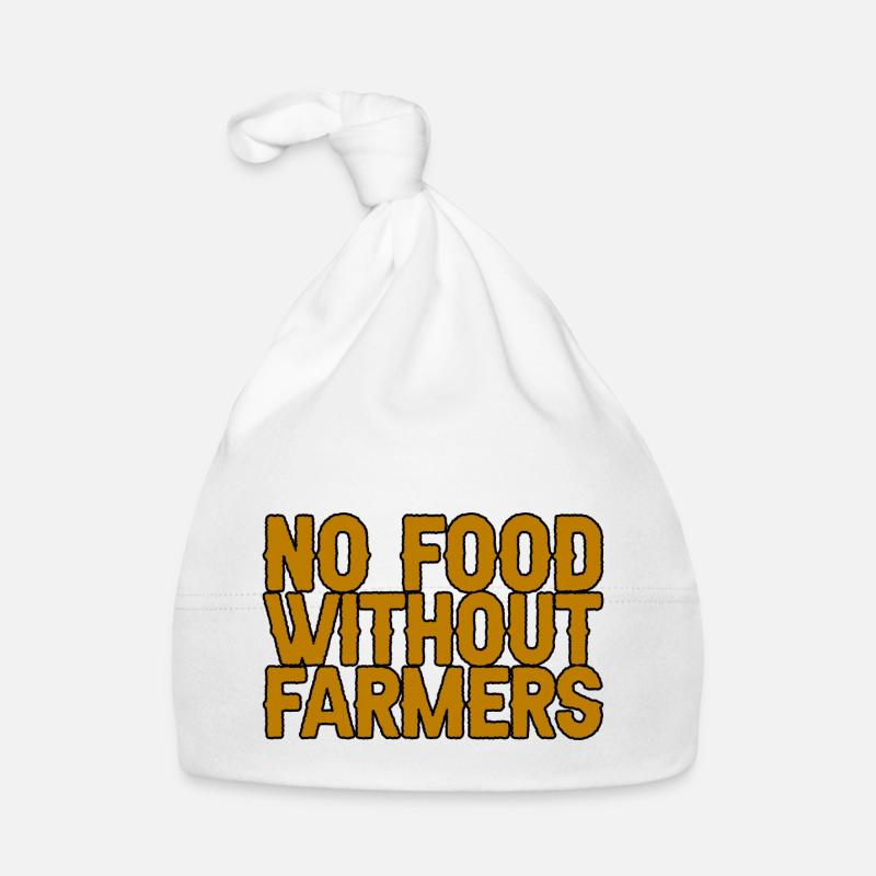 Pas de nourriture sans agriculteurs Bonnet bio Bébé