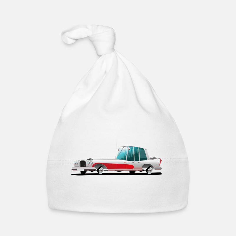 FunnyCar1 - Bonnet bio Bébé - blanc