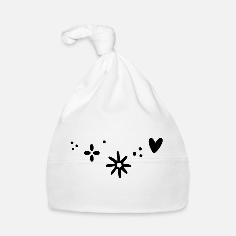 Herz Stern Muster Baby Bio-Mütze