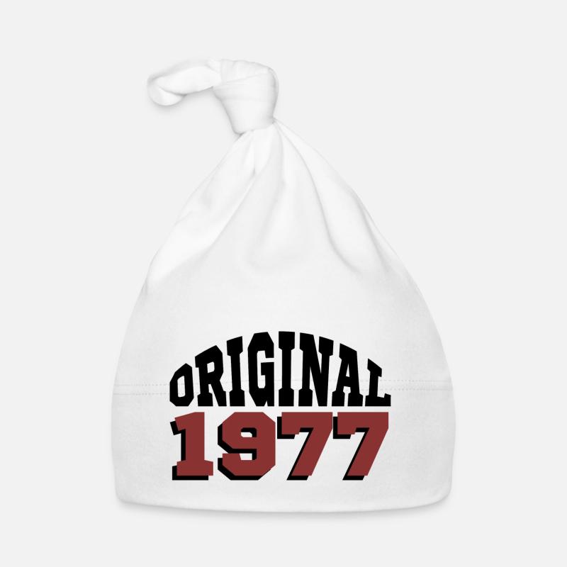 Original 1977 - Bonnet bio Bébé - blanc