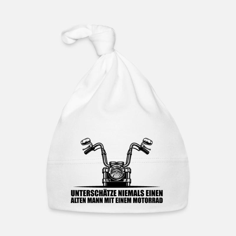 Funny Motorcycle Saying Organic Baby Cap