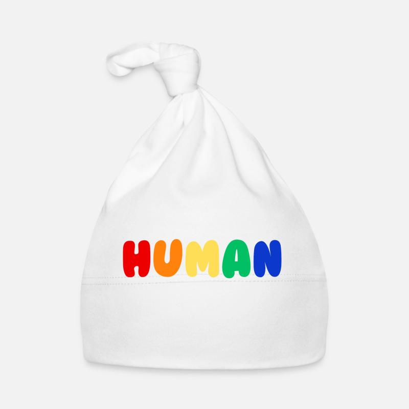 Human Pride - Baby Bio-Mütze - Weiß