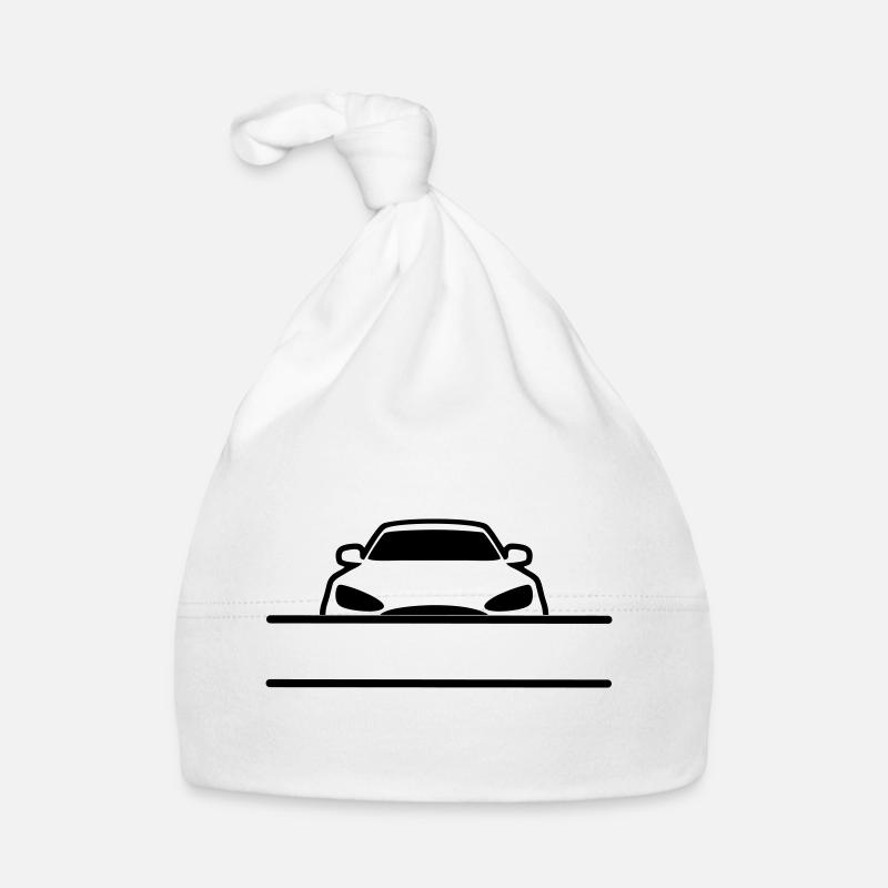 Car Name Banner Organic Baby Cap