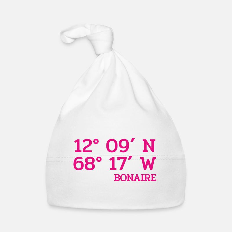 Bonaire Coordinates - Coordinates - Caribbean Organic Baby Cap