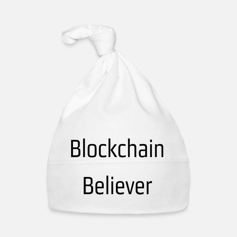 Adepte de la blockchain - Bonnet bio Bébé - blanc