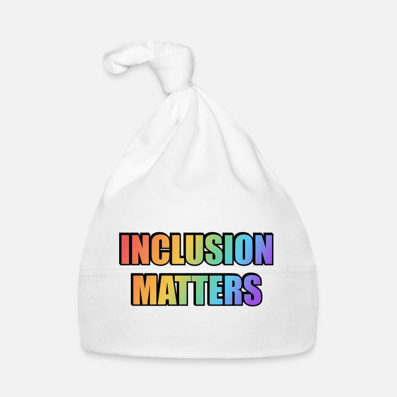 Inklusion ist wichtig Regenbogen Baby Bio-Mütze