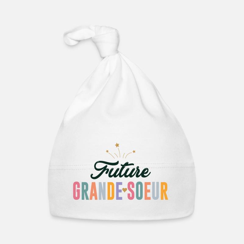 Zukünftige große Schwester 2025 Ich werde eine große Schwester Baby Bio-Mütze