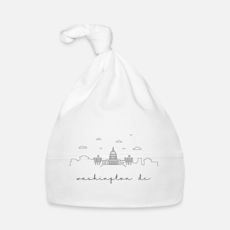 die Skyline von Washington DC. Baby Bio-Mütze