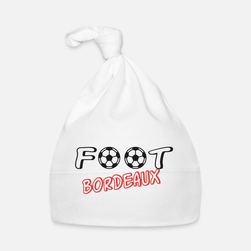 Foot Bordeaux - Bonnet bio Bébé - blanc