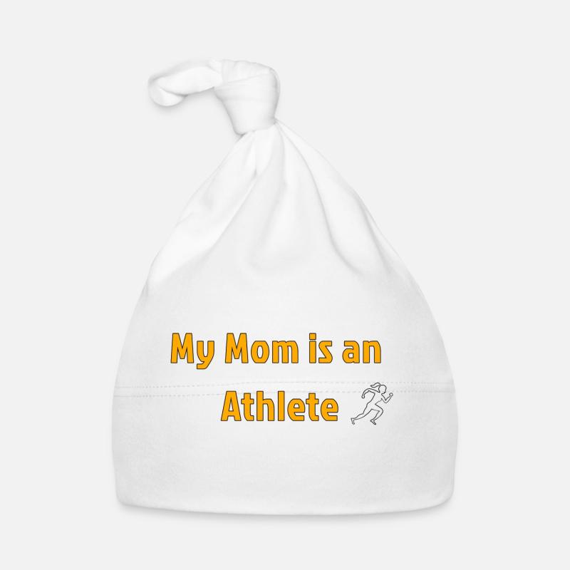Ma mère est une athlète - Bonnet bio Bébé - blanc