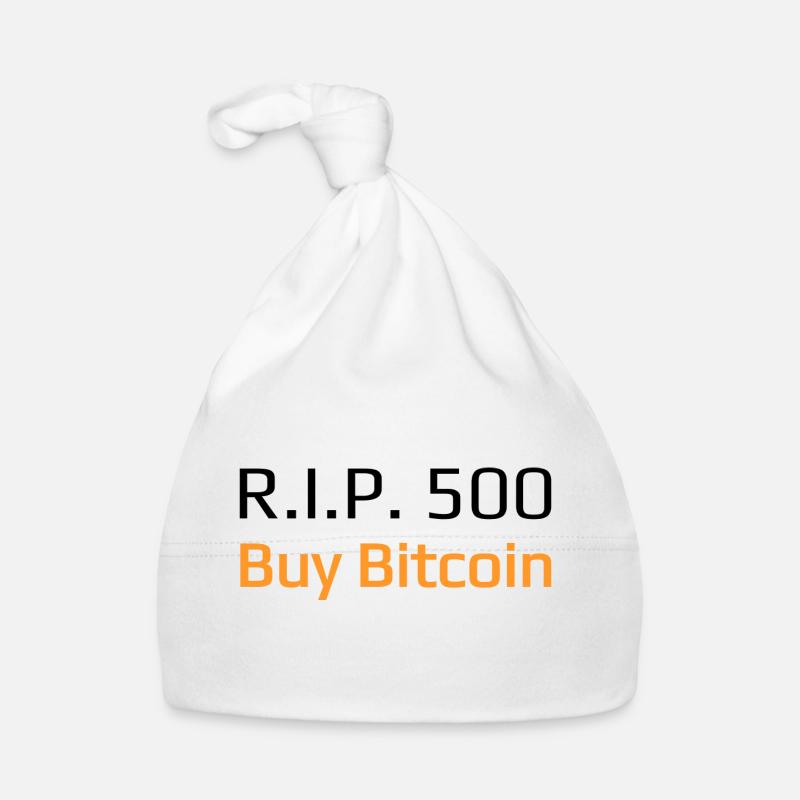R.I.P. 500 Acheter Bitcoin - Bonnet bio Bébé - blanc