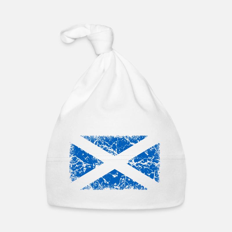 Drapeau de l’Écosse - Monocolore Bonnet bio Bébé