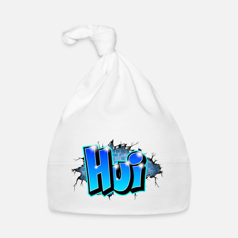 Graffiti HUI printable on any medium Organic Baby Cap