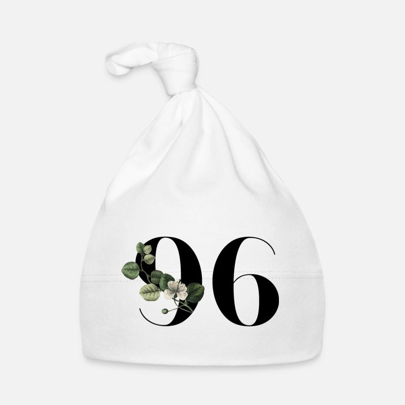 Nummer 96 Blumengrün - 96. Blumengeburtstag Baby Bio-Mütze