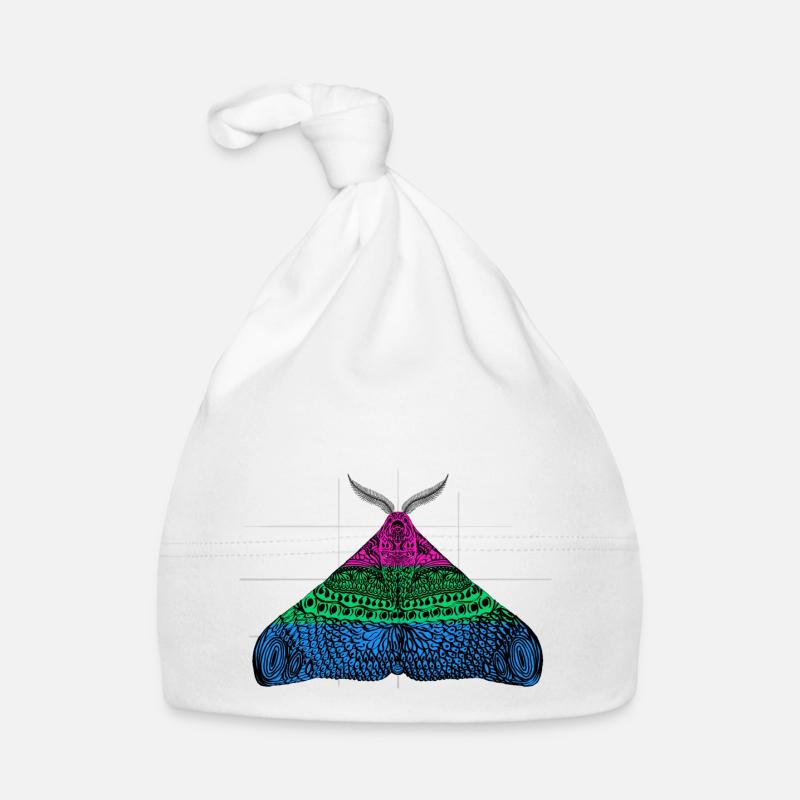 Polysexual pride moth motif A Organic Baby Cap