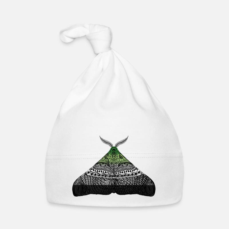 Aromantic pride moth Organic Baby Cap