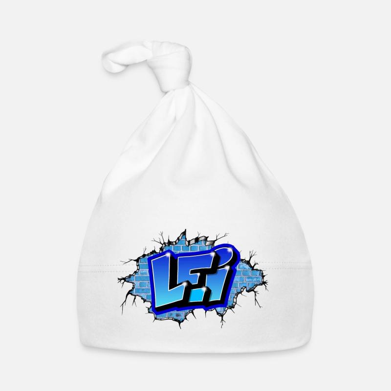 GRAFFITI PRENOM LEI IMPRIMABLE PAR MAX LE TAGUEUR Bonnet bio Bébé