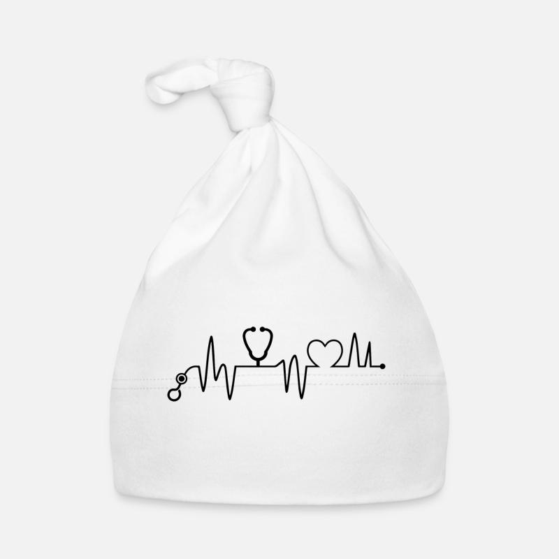 Krankenschwester - Krankenschwester - Herzschlag Baby Bio-Mütze