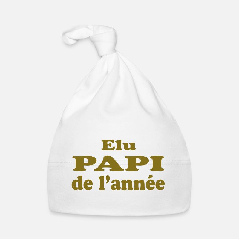 ELU PAPI DE L'ANNEE Bonnet bio Bébé