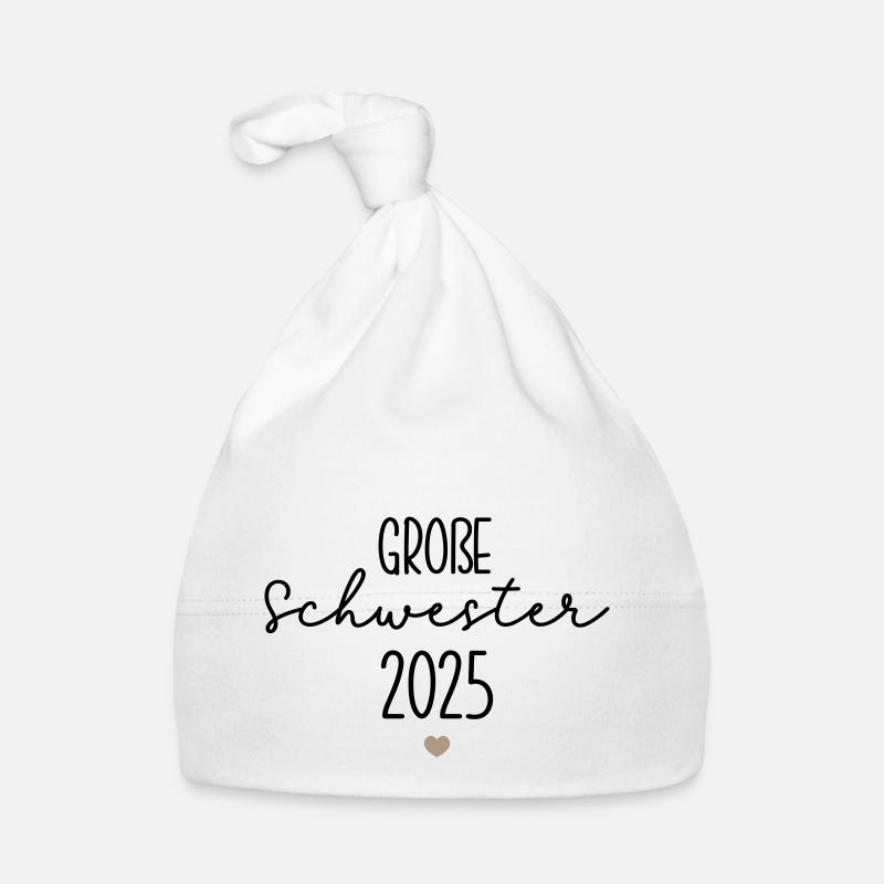 Große Schwester 2025 Baby Bio-Mütze