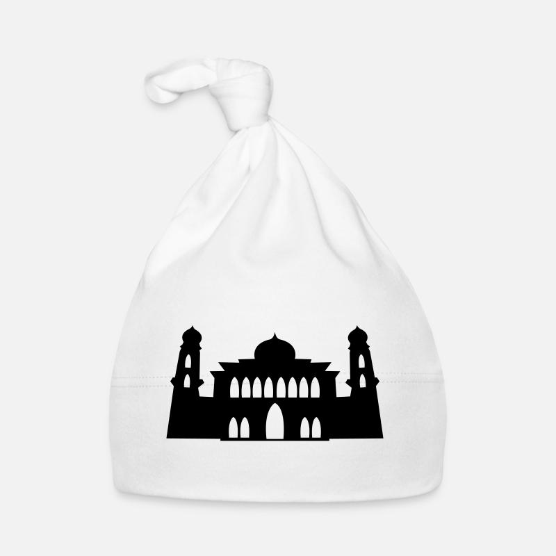 mosque silhouette Organic Baby Cap