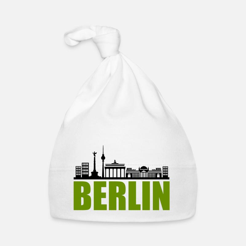 berlin-skyline Organic Baby Cap