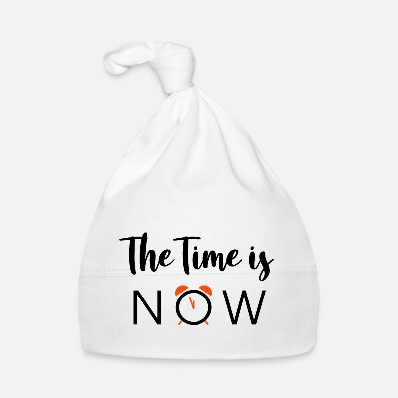 Le temps est MAINTENANT - 2 couleurs Bonnet bio Bébé